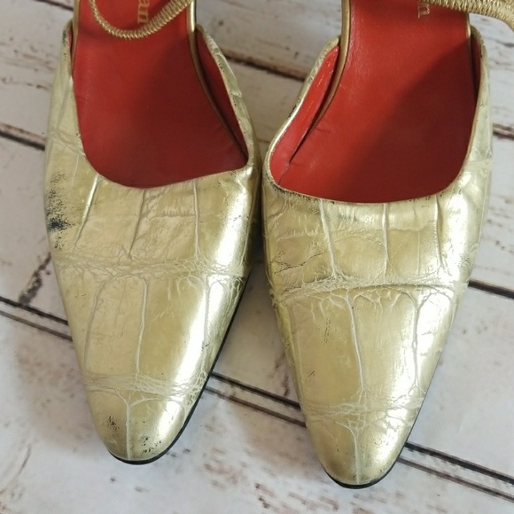 Stephanie Kelian Paris point toe sling back heels sz 6.5 - Picture 3 of 8